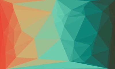 vibrant colorful geometric background with mosaic design