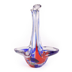 Colorful Design Vase on white background
