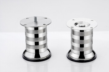 Satin nikel metal sofa accessories table legs for table accessories, modern sofa support leg Furniture Base Part Bed leg furniture hardware metal sofa feet