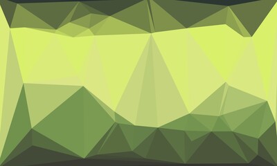 vibrant Creative prismatic background with green polygonal pattern