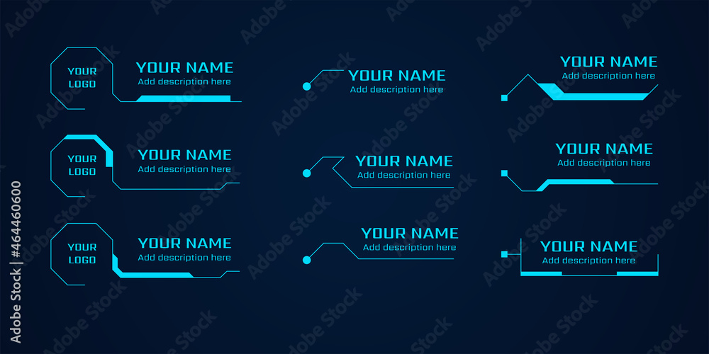 Aufkleber circle abstract digital technology ui/ux futuristic hud, fui, virtual interface. callouts titles and