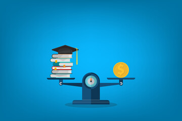 investment in education concept . Vector illustration