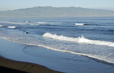 rough wild nord coast of sao miguel