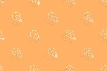 Background on the theme of light bulbs and lighting.Seamless pattern From the silhouette of light bulbs.