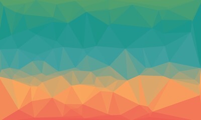 vibrant colorful geometric background with mosaic design