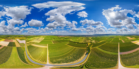 vineyards near Großkalbach Germany 360° x 180° airpano