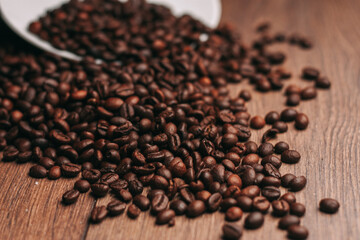 Fototapeta na wymiar natural coffee freshly brewed beverage caffeine pattern
