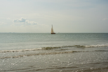 sailboat on the north sea
