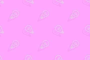 Background on the theme of light bulbs and lighting.Seamless pattern From the silhouette of light bulbs.