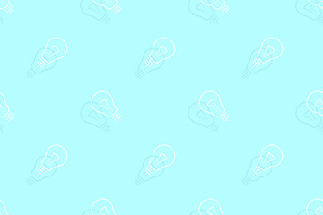 Background on the theme of light bulbs and lighting.Seamless pattern From the silhouette of light bulbs.