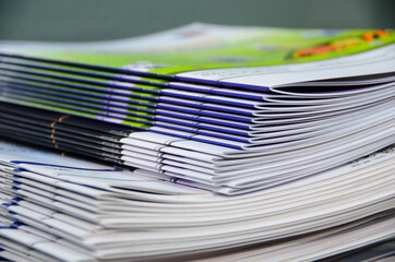 stack of magazines