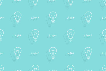 Background on the theme of light bulbs and lighting.Seamless pattern From the silhouette of light bulbs.