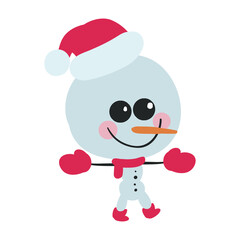 Snowman vector clip art