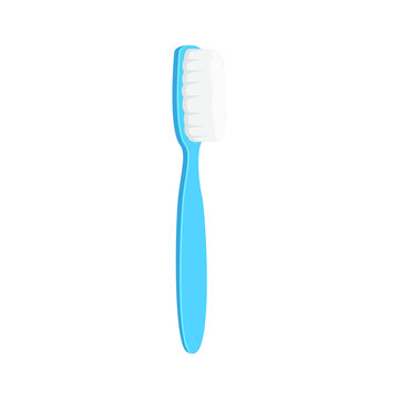 Blue Tooth Brush Isolated On A White Background