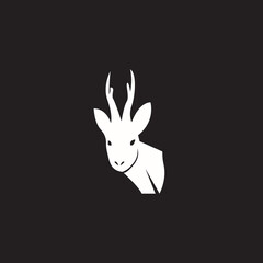 Fototapeta na wymiar Deer head icon and symbol vector template illustration