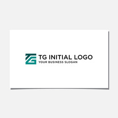 TG INITIAL LOGO DESIGN VECTOR