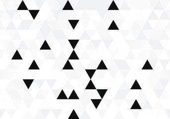 Fototapeta premium Gray Triangle repeat pattern design decoration decorative seamless. abstract vector
