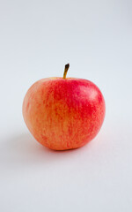 red apple on white background