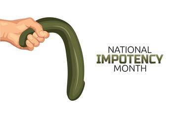 vector graphic of national impotency month good for national impotency month celebration. flat design. flyer design.flat illustration.
