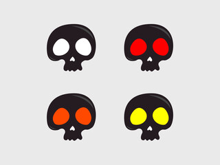skull and bones, illustration of a skull, skull icon 