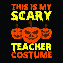 this is my  scary teacher costume