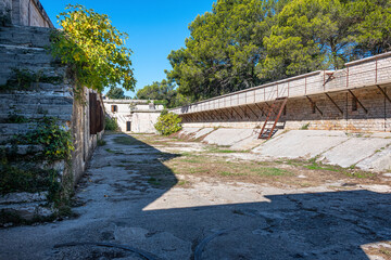 Fort Benedetto, Part of the Barbariga Defence Groupin Istria. Forno Fortress is a coastal fortress located in Barbariga, which the Austrian Navy built in 1904 to protect its main port.