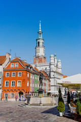 view of the Poznan Old Town Ring ands Square in the historic city center