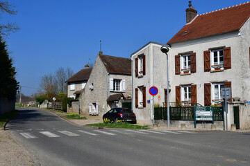 Fototapeta na wymiar Sailly; France - march 16 2017 : picturesque village