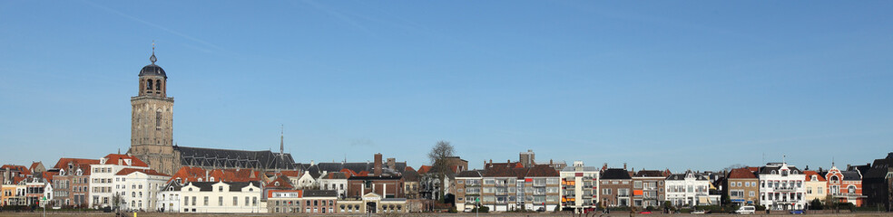 A panoramic view on the city of Deventer in the Netherlands