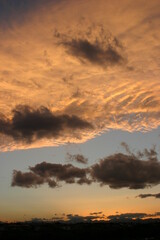 日没の空