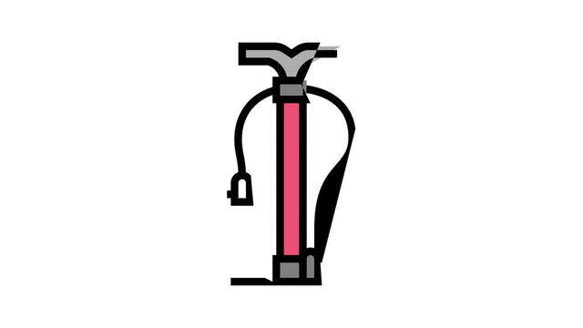 pump tool animated color icon. pump tool sign. isolated on white background