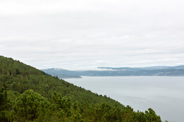 Fototapeta na wymiar Landscape of rocks and sea in Fisterra, Galicia, Spain