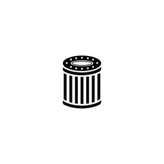 Oil filter simple flat icon vector illustration