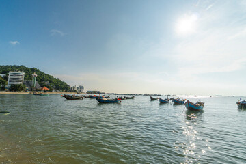park in Front beach of Vung Tau city, Vietnam