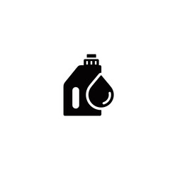 Car oil simple flat icon vector illustration