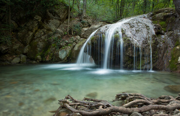 A trip to the waterfalls of the Crimean peninsula