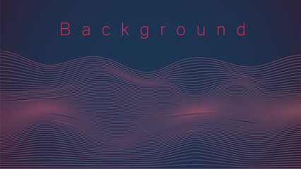 Lightwave futuristic abstract Background, flat illustration