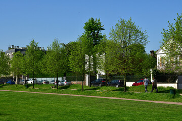 Maisons Laffitte; France - april 20 2018 : city in spring