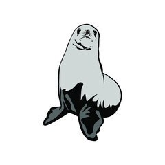 Illustration Vector Graphic of Sea Dog design