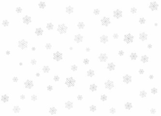Snowflakes, snow background. Christmas snow for the new year. Vector illustration