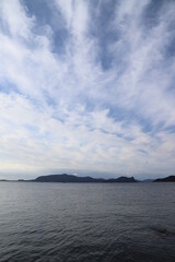 日本の海と自然豊かな瀬戸内海の景色