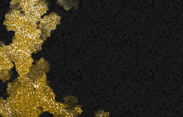 背景素材　キラキラしたシルバーの絵具のフレーム