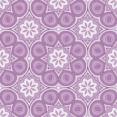 Vector seamless background. Endless colorful texture. Use for wallpaper, textile, book cover, clothes. In lilac and violet colors