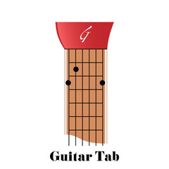 Guitar tabulator with chord G major
