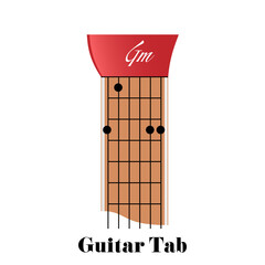Guitar tabulator with chord G minor