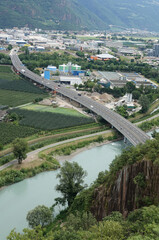 Autobahn bei Bozen