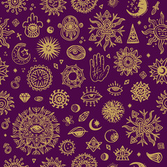 Collection of various occult symbols.