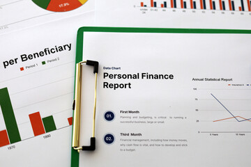 Presentation Personal Finance Report Spreadsheet Plannnig Statistics - 464505091