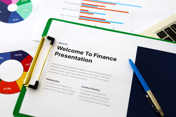 Presentation Personal Finance Report Spreadsheet Plannnig Statistics - 464505261