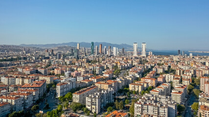 Fototapeta na wymiar Cityscape of Izmir. It is one of the biggest cities in Turkey
